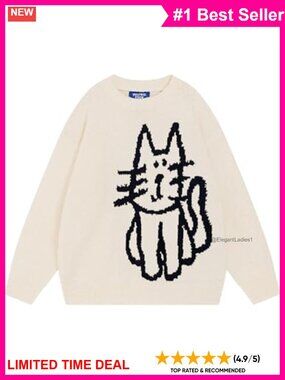 Aelfric Eden Graphic Oversized Pullover Sweater Crewneck